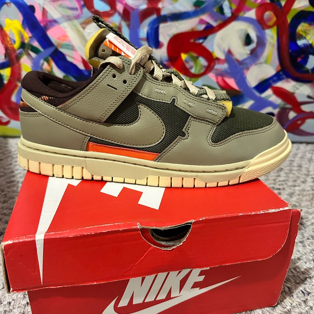 NEW Nike Air Dunk Jumbo Medium Olive Men’s 9.5 DS w/ Box DV0821-200